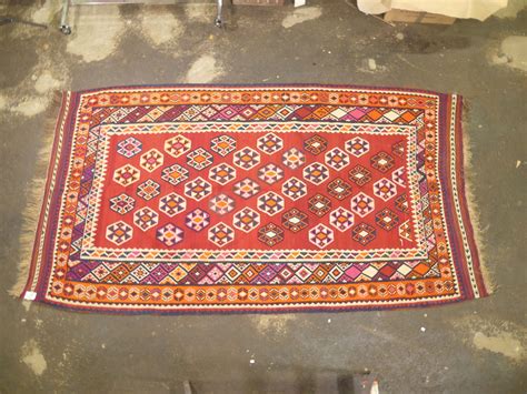 Kilim Caucasien Chaine Et Trame En Laine Vers 1930 1950 309 X 172