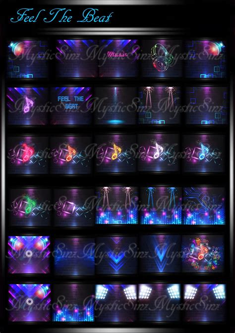 Feel The Beat Imvu Room Textures Collection Mysticsinz File Sales