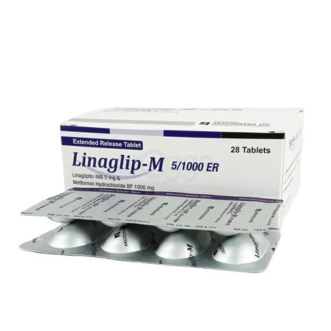 Linaglip M 1000 ER 5mg 1000mg Tablet Arogga Online Pharmacy