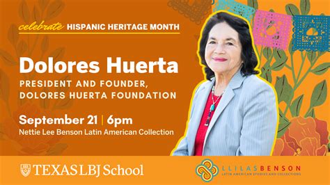 Dolores Huerta | LBJ Hispanic Heritage Month Keynote | LBJ School of ...