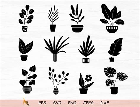 Plants Svg Gardening Svg Plants Pot Svg Files For Cricut Etsy