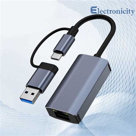 Usb30type Cto Rj45 Gigabit Ethernet Adaptor Otg Usb C To Rj45 Ethernet Adapter Free Drive