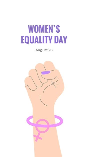 Premium Vector Womens Equality Day August 26 Banner Postcard Poster