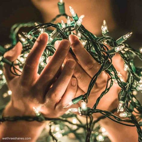 How To Diy A Wall Christmas Tree Using Lights We Three Shanes