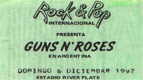 Una Tragica Historia Detras De Los Guns N Roses En Argentina Youtube