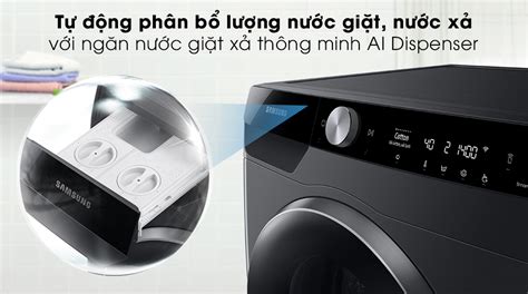 Máy giặt Samsung 10kg WW10TP44DSB SV lồng ngang màu đen Thợ Sửa Máy