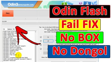 New Odin Flash Fail Fix Without Box Or Dongle Samsung Flashing Problem Solution Youtube