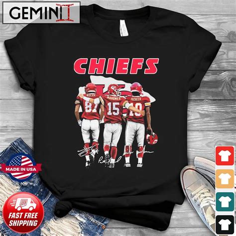 Top Kansas City Chiefs Travis Kelce Patrick Mahomes And Isiah Pacheco