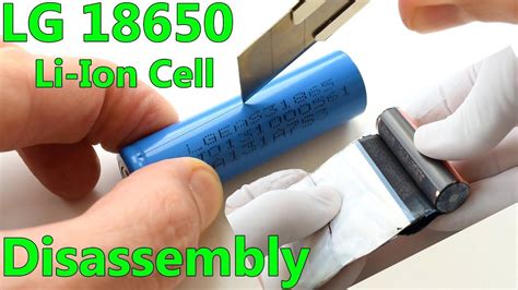 LG 18650 Li Ion Cell Teardown And Explanation LGEAS31865 2200mAh Cell