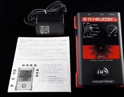 Tc Helicon Voicetone R Vocal Tuned Reverb Vocal Effect Pedal From