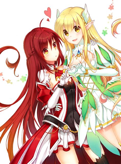 Rena Erindel Elesis Grand Archer And Grand Master Elsword Drawn By