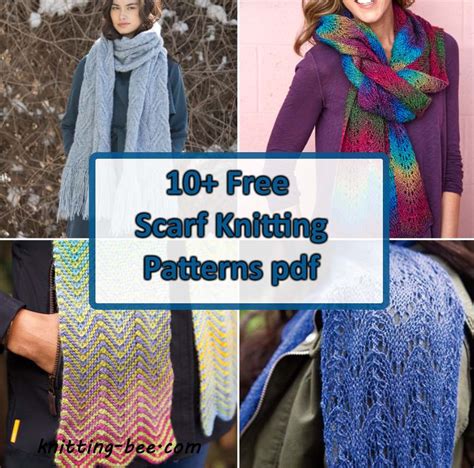 10+ Free Scarf Knitting Patterns pdf - Knitting Bee