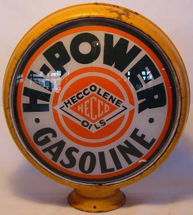 Hi Power Gasoline Globe Porcelain Signs