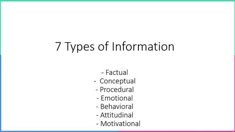 types  information  deal  including examples