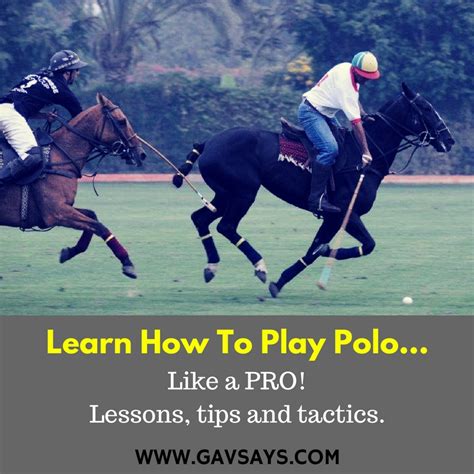 Learn to Play Polo - Tips, Tactics & Lessons