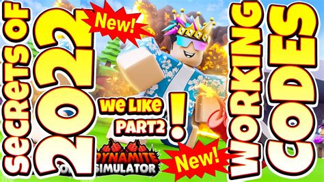 New Codes 🍀 X2 🍬 Dynamite Simulator Roblox Game All Secret Codes