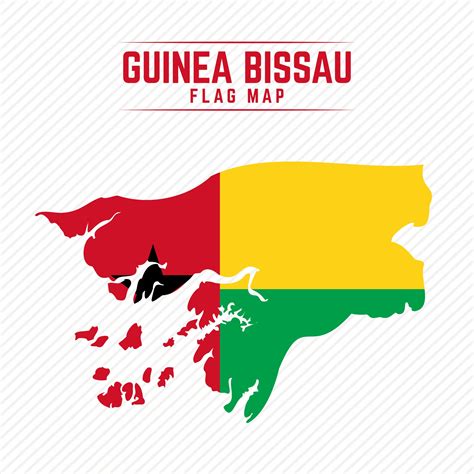 Flag Map of Guinea Bissau 2400688 Vector Art at Vecteezy