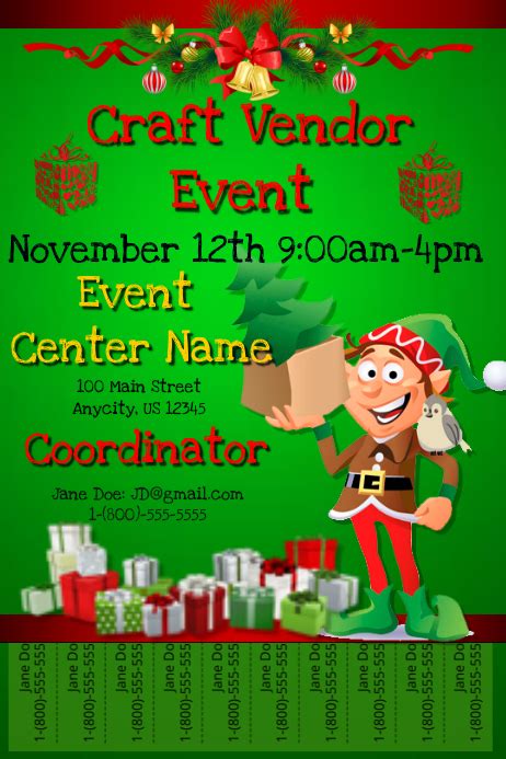 Christmas Vendor Event Template Postermywall