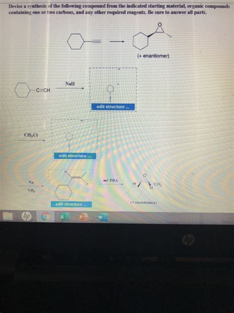 Solved Devise A Synthesis Of The Following Compound From The Chegg