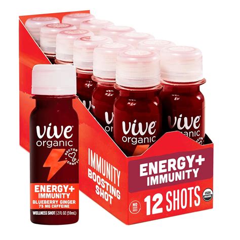 Vive Organic Energy Shot Immune Support Immune Defense