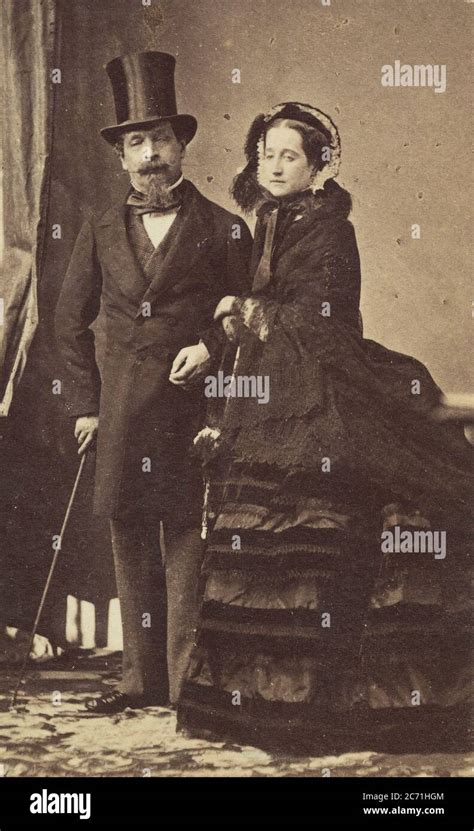 [Napoleon III and Empress Eugenie], ca. 1865 Stock Photo - Alamy