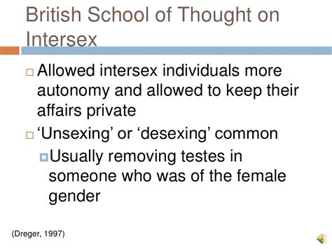 History And Present State Of Intersex Conditions