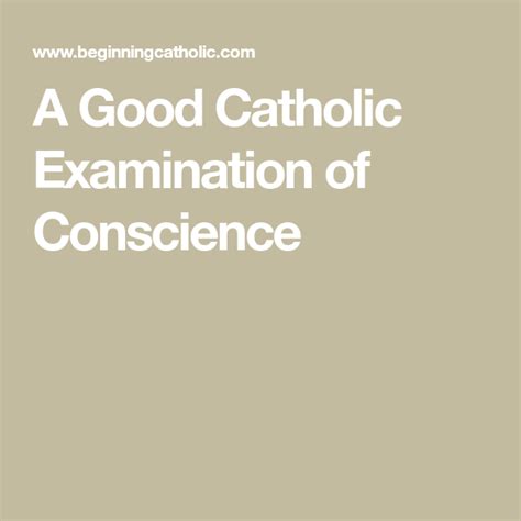 Catholic Beliefs Catholic Prayers Examination Of Conscience Catholic