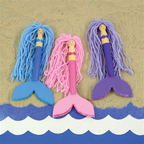 Dolly Peg Mermaids Dolly Pegs Peg Dolls Kawaii Diy Crafts