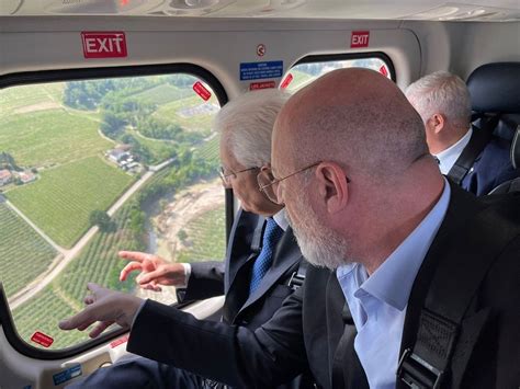 Il Presidente Sergio Mattarella In Visita Nelle Zone Alluvionate