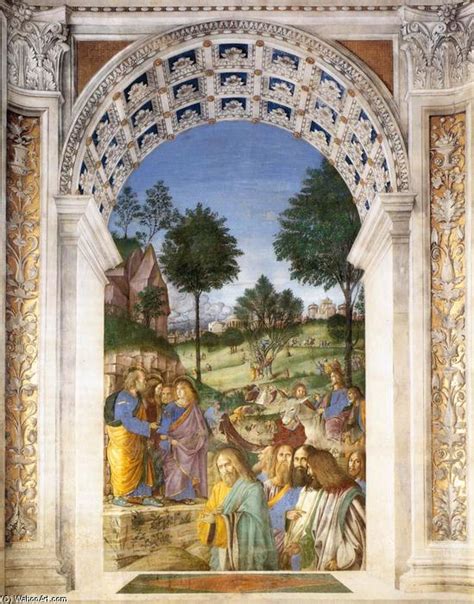 Reproduções De Arte Entrada de Cristo em Jerusalém 1477 por Melozzo