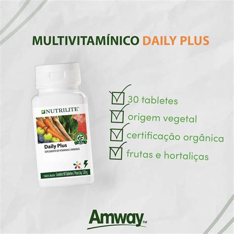 Multivitamínico Orgânico Daily Plus Nutrilite 30 Cáps MercadoLivre