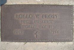 Rollo William Frost Homenaje De Find A Grave