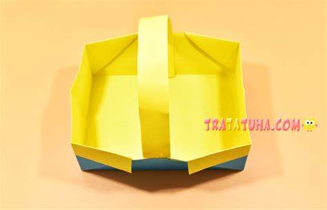 Origami Basket Easy Step by Step