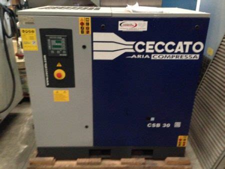 Compressore A Vite Usato Ceccato Mod Csb Hp Kw Lombarda