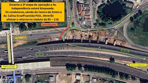 DNIT alerta para interrupção de tráfego na BR 116 RS em Esteio a