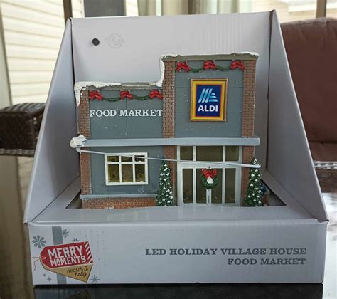 Merry Moments LED Holiday Village House Aldi Food Market Aldi Reviewer