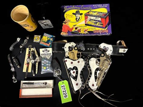 Hopalong Cassidy Picture Gun And Theater Marbles Watch Knife Movie And Holster Set Auction