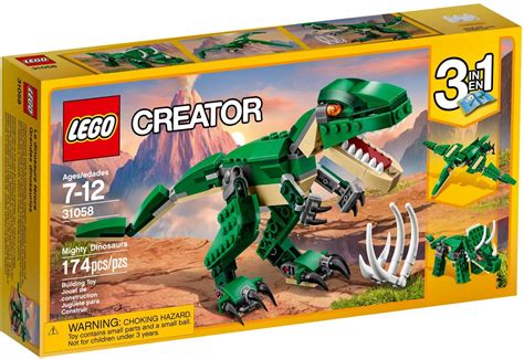 LEGO CREATOR 31058 DINOZAUR DINO TREX TRICERATOPS 8967371504 Allegro Pl