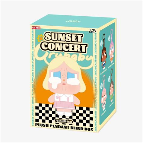 Popmart Crybaby Sunset Concert Series Pendent Blind Box Hobbies Toys