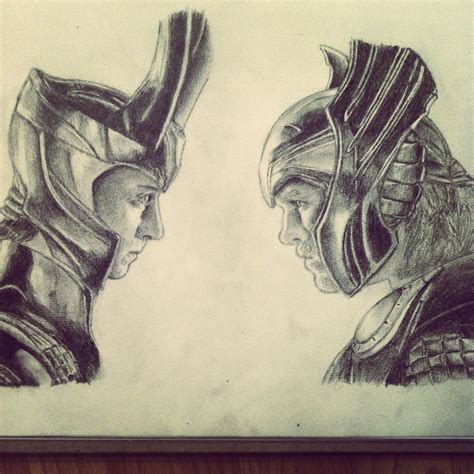 Loki vs Thor by LauriceY on DeviantArt