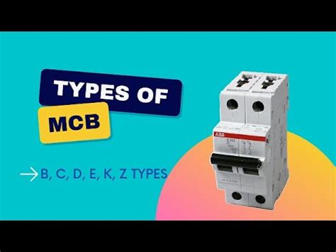 Types Of Mcb And Uses Types Of Mcb In Hindi Mcb