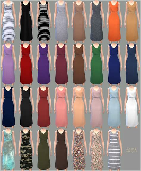 Sims 4 Ccs The Best Casual Sleeveless Dress By Marigold