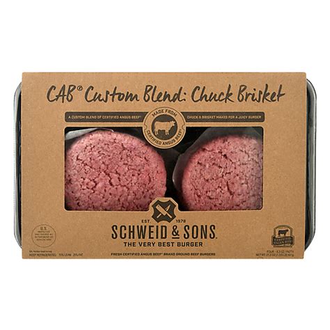 Schweid Sons Cab Custom Blend Chuck Brisket Ground Beef