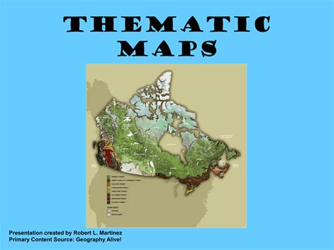 Geography Thematic Maps