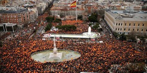 En Directo Manifestación En Madrid Convocada Por Pp Y Ciudadanos El