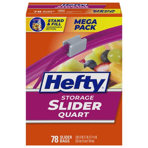 Save On Hefty Slider Quart Storage Bags Order Online Delivery Stop And Shop