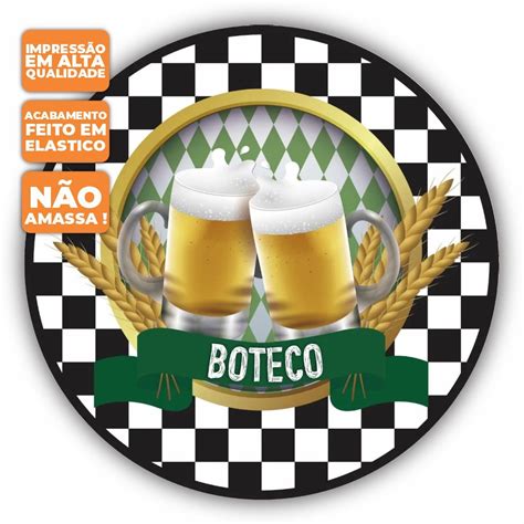 Painel De Festa Redondo Tecido Sublimado D Boteco Shopee Brasil The