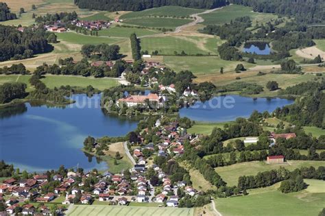 Luftaufnahme Seeon Seebruck Kloster Seeon Im Bundesland Bayern