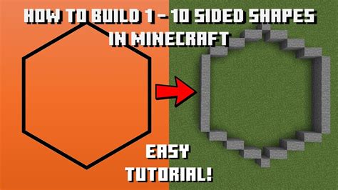 How To Build Circles To Decagons In Minecraft Tutorial Youtube