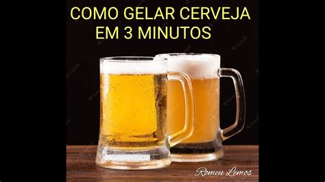 Como Gelar Cerveja Em Minutos Youtube